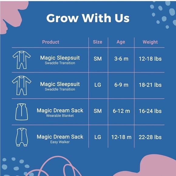 Merlin magic sleep sack Pajamas Nwt Baby Merlins Magic Dream Cotton